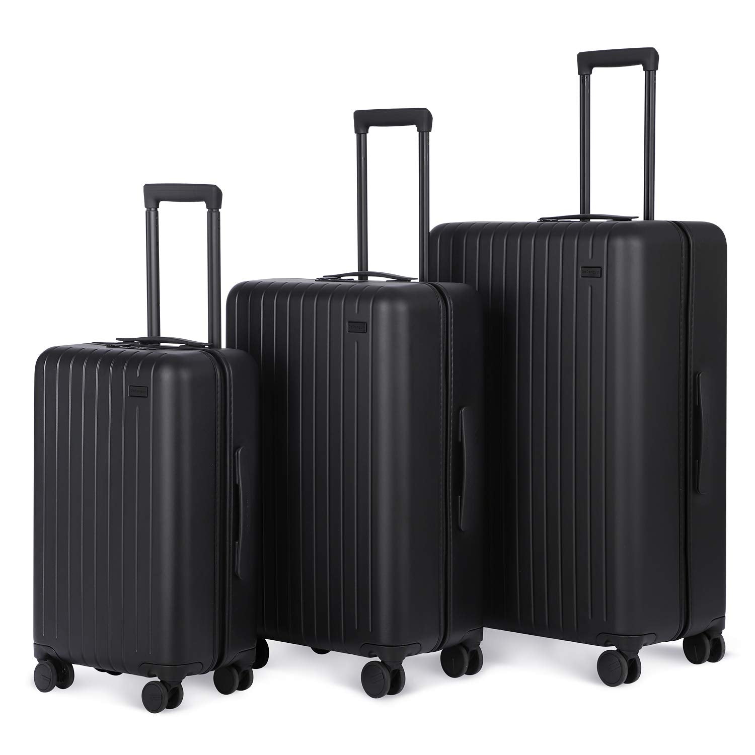 3 Piece Hardside Luggage Set, Rolling Suitcase with Spinner Wheels