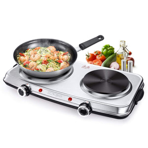 Hot Plates for Cooking, 1500W Electric Single Burner with Handles, 6 P –  esfeel