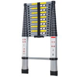 EN131 15.5ft Telescoping Ladder Aluminum Telescopic Extension Tall Multi Purpose