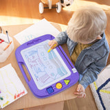 Large Magnetic Doodle Board, Magnetic Erasable Drawing Pad Gift for Kids Toddler (Purple)