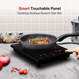 Portable Induction Cooktop, 1800W Sensor Touch Multifunction Induction Burner, 15 Temperature Power Setting CB-I11A