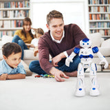 RC Robot Toy, Programmable Smart Infrared Sensing Robot for Kids Birthday Gift Present, Blue