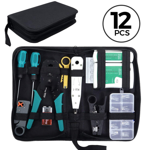 Network Tool Kit for Cat5/5e, Green